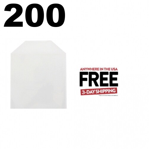 200 CPP Clear Plastic Sleeve with Flap - Fits Blu-ray Case Artwork Only 2-3 DAYS