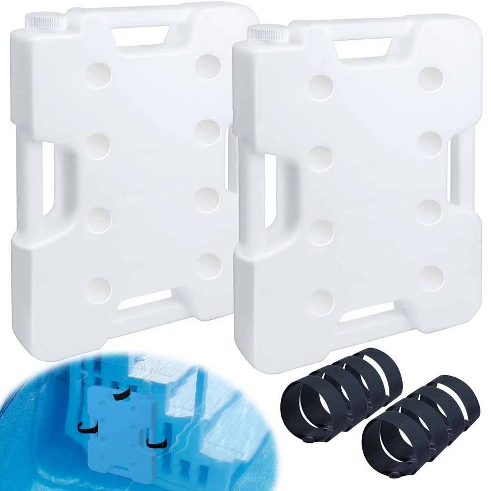 2 Pack Swimming Pool Ladder Weights for Above Ground Pools, Plastic Pool Step...