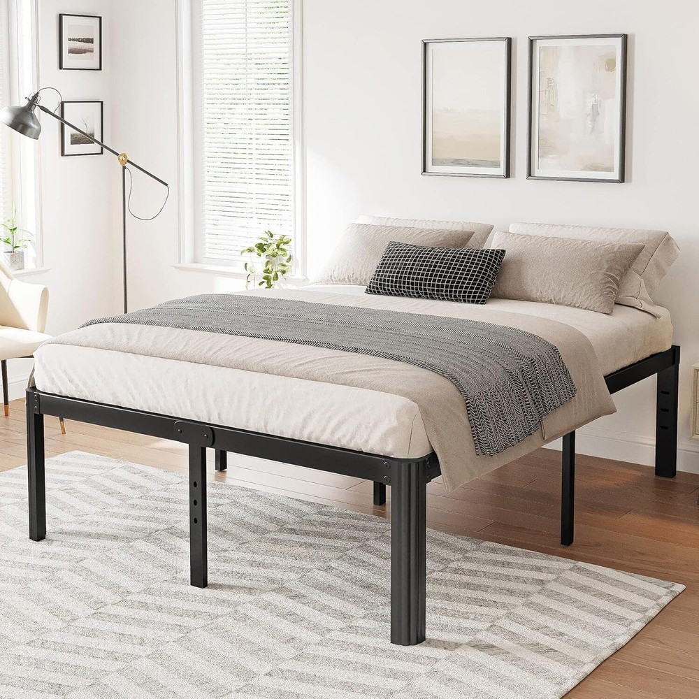 14in Bed Frame No Box Spring Needed Heavy Duty Metal Platform Bed Frame Full