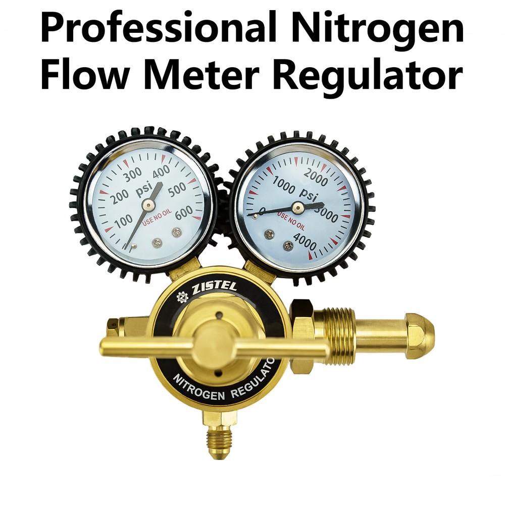 Brass Nitrogen Regulator w/ 0-600 PSI Delivery Pressure Equipment Tank Regulator