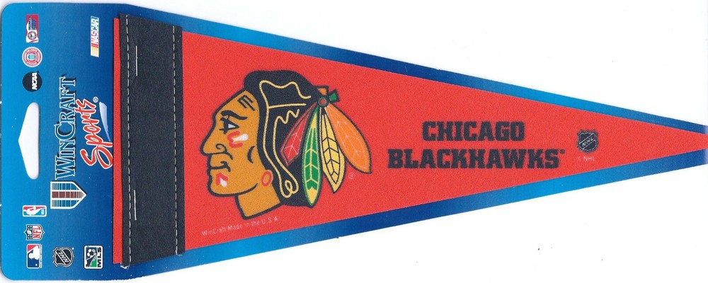Chicago Blackhawks Mini  Felt Pennant 4" x 10"