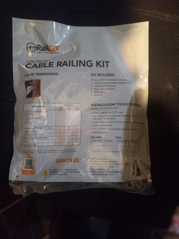 Rail FX Cable Railing Kit - 60' & 70'