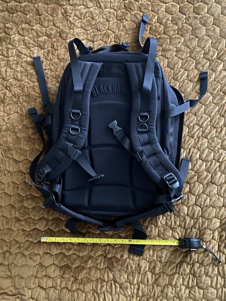 BLACKHAWK Tactical Backpack Multi-Use Pack Bag Full Size Military Black SOF SEAL