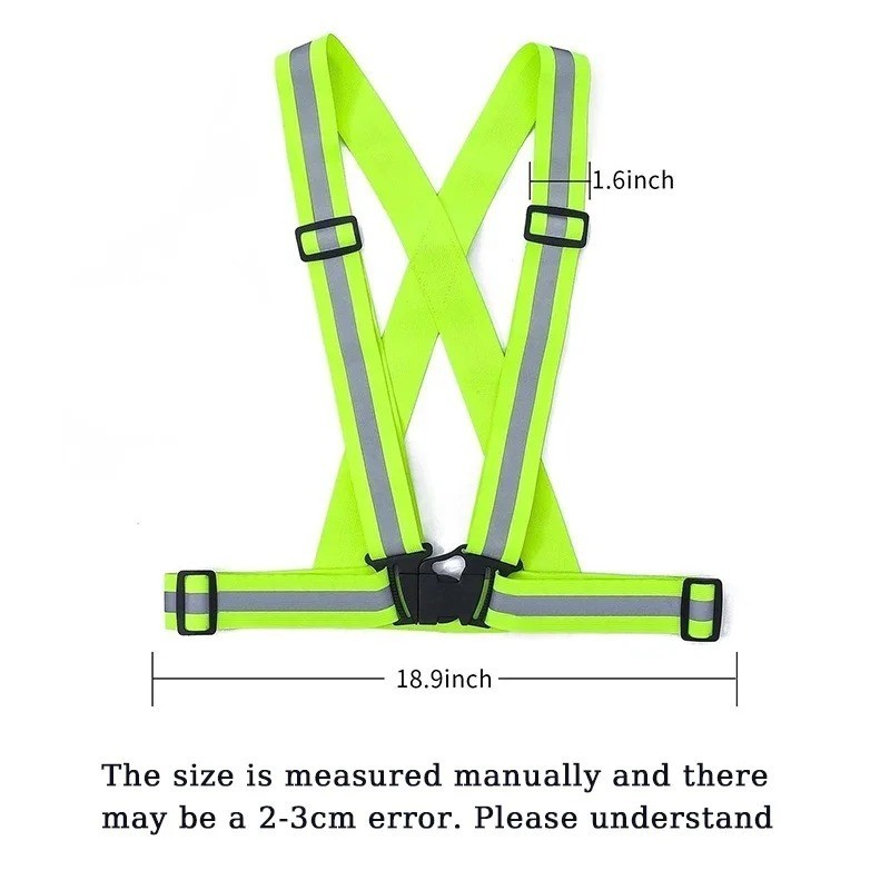Adjustable Reflective Safety Vest High Visibility Night Running Work Jacket