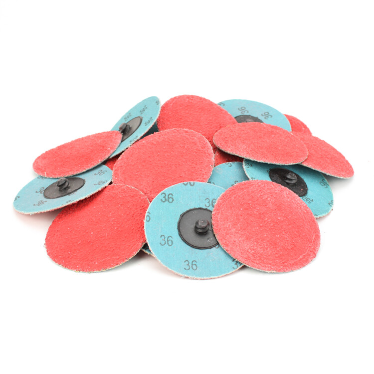 100 Pack - 3" Inch 36 Grit Ceramic Quick Change Sanding Discs Type R Roloc