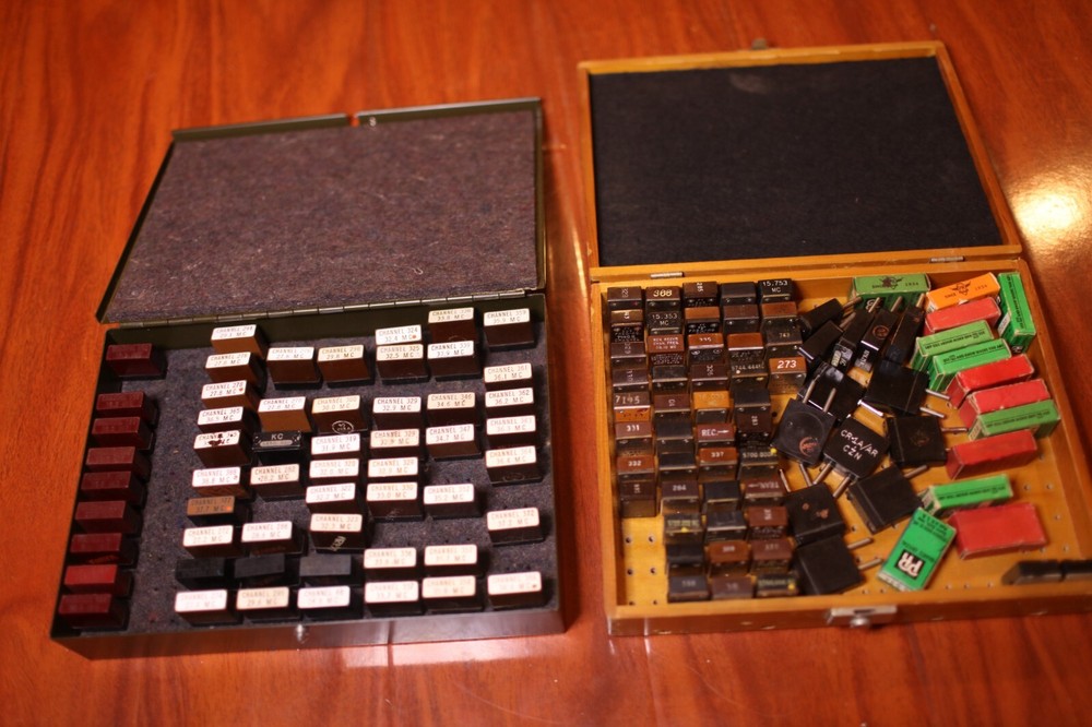 2 Boxes w/ Frequency Quartz Crystals Freq-KC