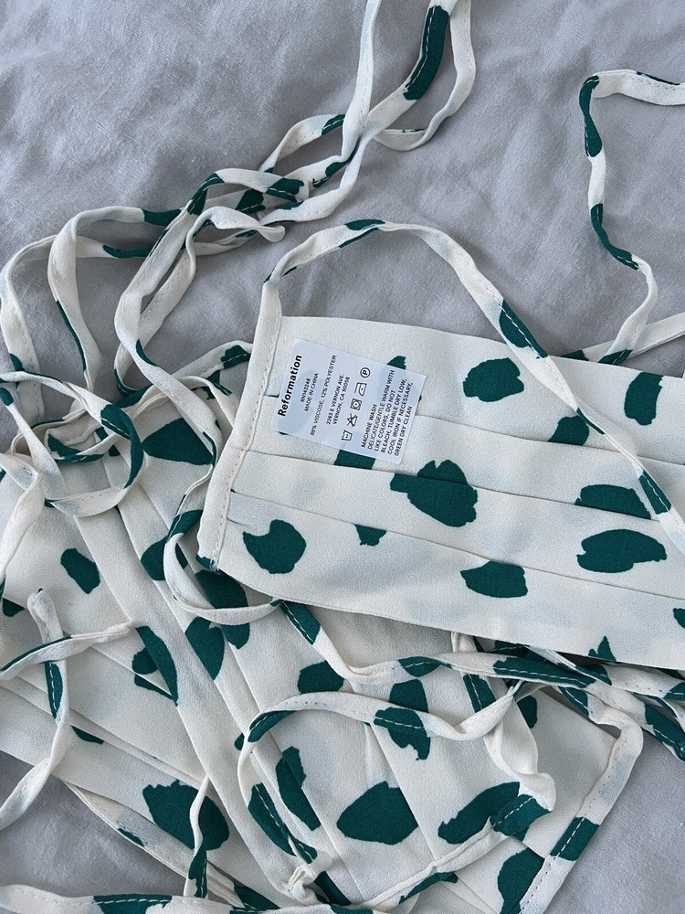 5 NWT Reformation Reusable Face Masks