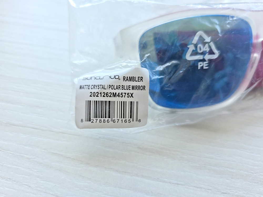 Suncloud Rambler Sunglasses, Matte Crystal/Polarized Blue Mirror, One Size