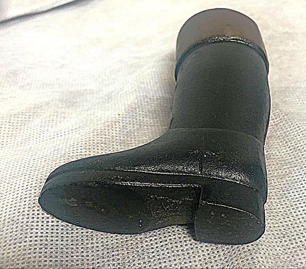 Vintage Miniature Cast Iron Riding Boot
