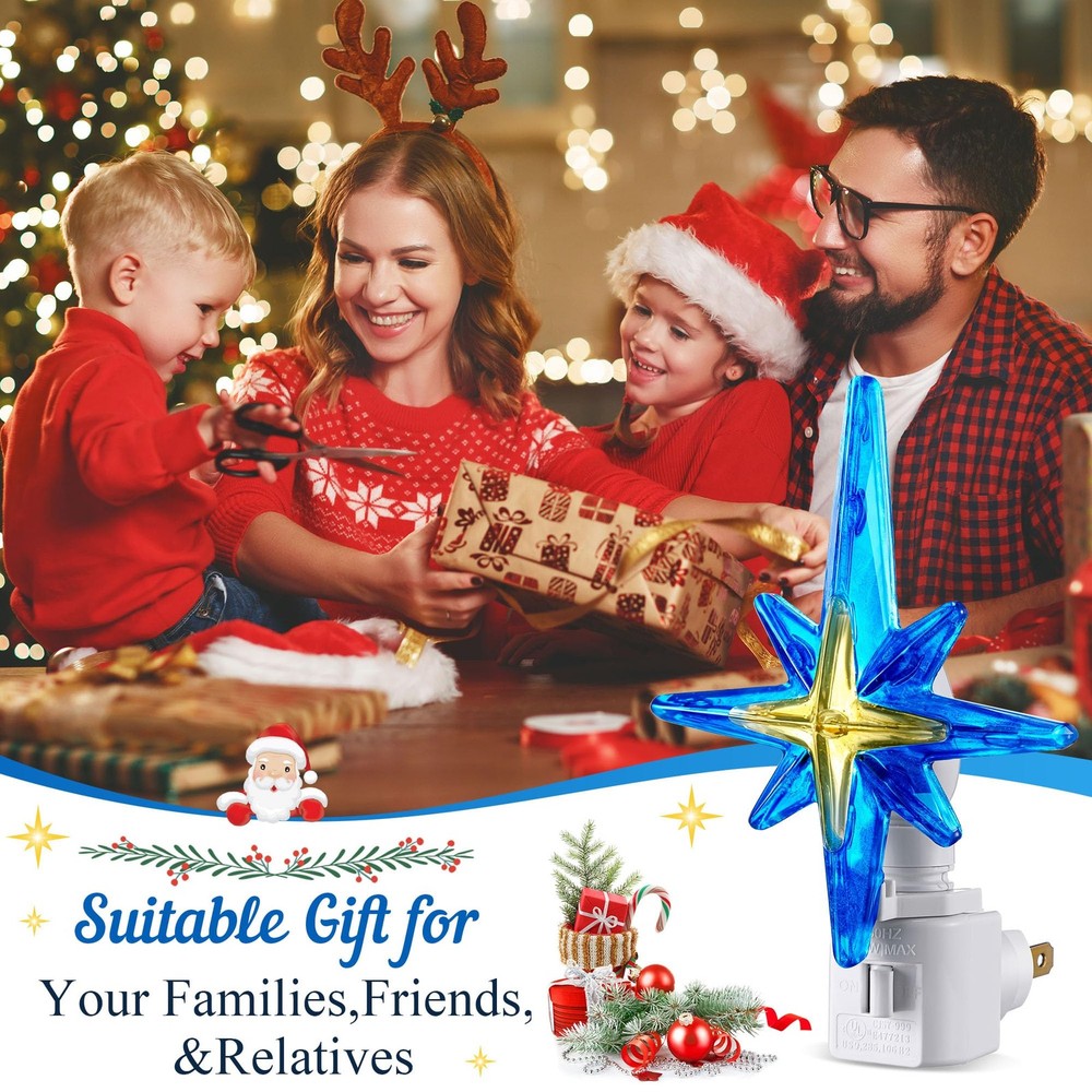 Christmas Decorations Bethlehem Star Light, blue, White