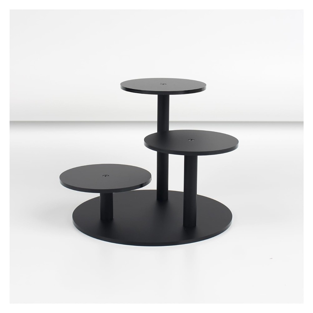 Frosted Acrylic Table Display Stand for Figure Small Display Risers Black for...