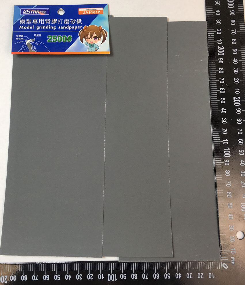 U-Star Self-Adhesive Sandpaper Sheets (4pcs: 4x #2500)