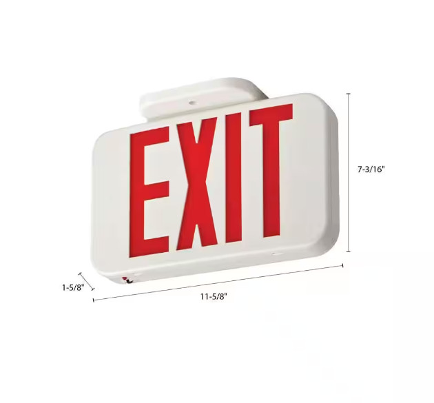 Lithonia Contractor Select EXR Series 120/277-Volt Integrated LED Exit Sign