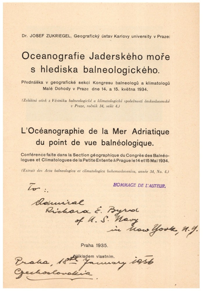 Volume from Richard E. Byrd's Library - Explorer - First to Fly Over South Pole