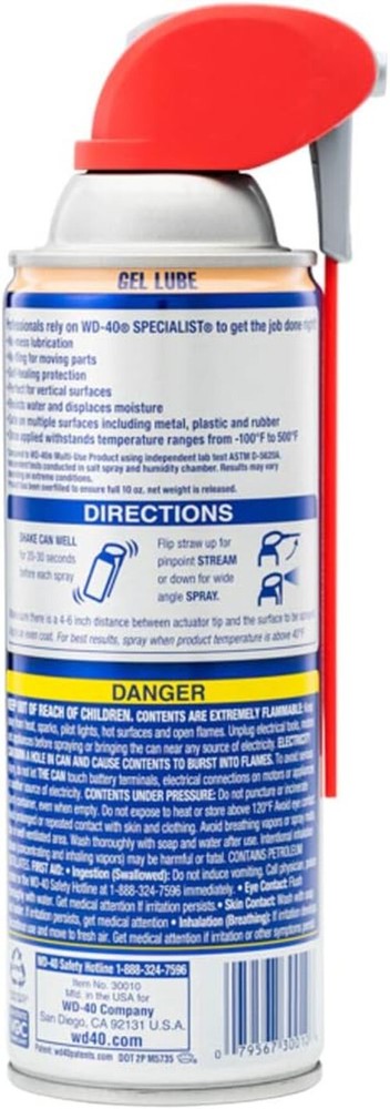 Twin Pack 10oz No-Drip Gel Lubricant with Smart Straw - Rust Prevention Solution