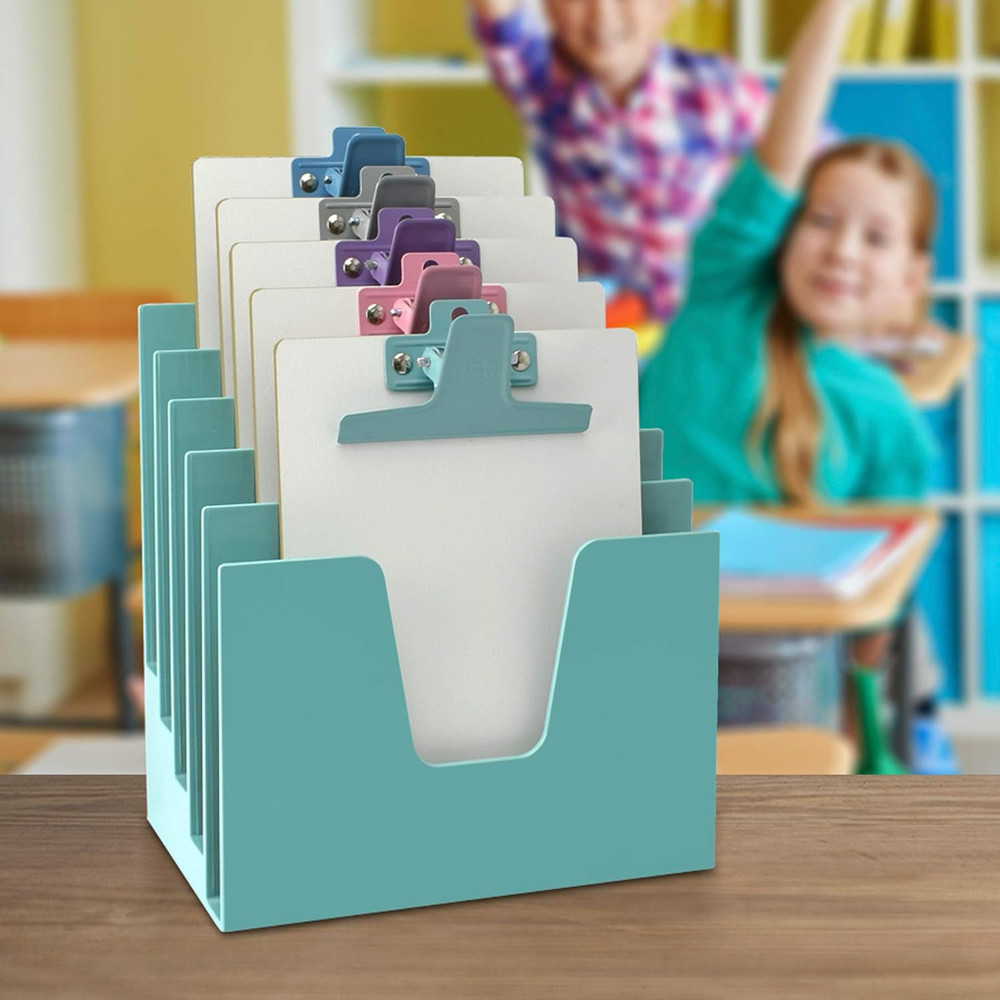 5 Section Incline File Sorter Organizer, Mail, Folder, Letter Desk Organizer, Ra
