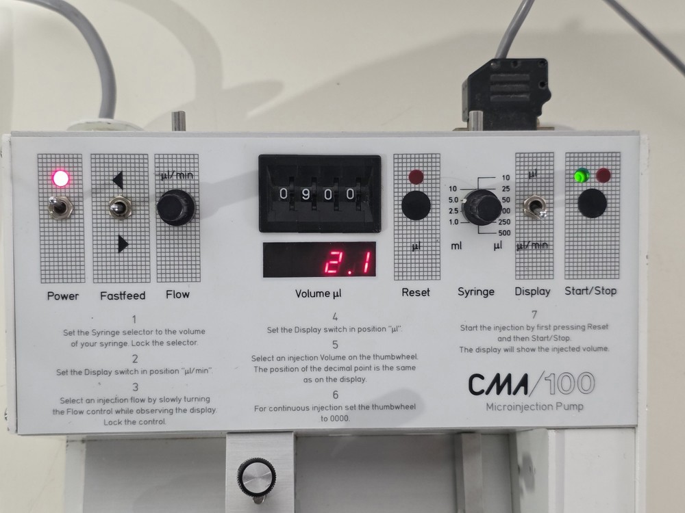 Bioanalytical Systems CMA/100 Microinjection Pump