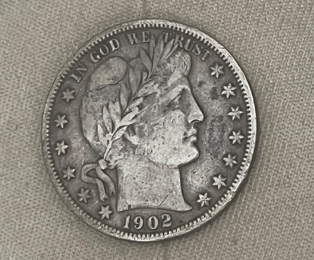 1902-s Barber Half Dollar , VF / Scarce