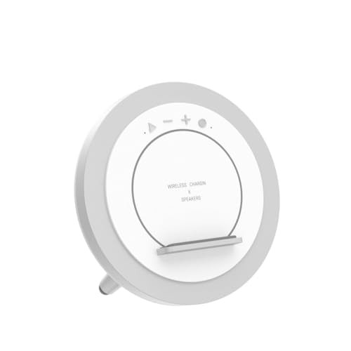 Bluetooth Speaker Night Lightsr,Wireless Charging Modern 10W Wireless Charging