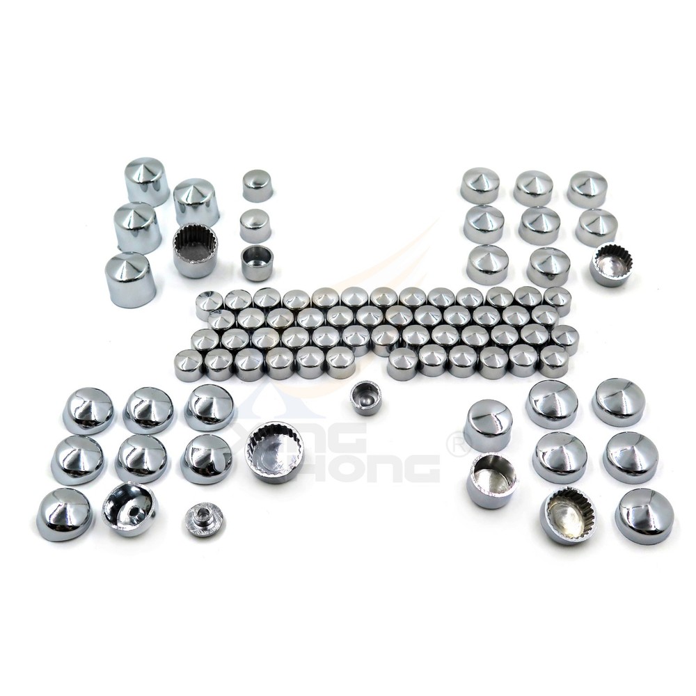 86 Pcs Chrome Engine & Misc Bolt Nuts For 1999-2005 HARLEY Dyna