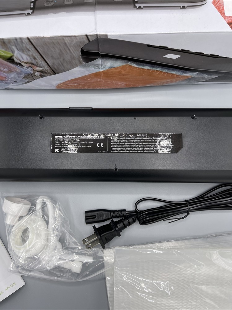 Vacuum Food Sealer Machine Compact Black