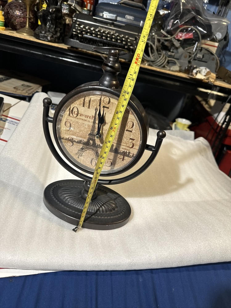 table clock vintage art deco