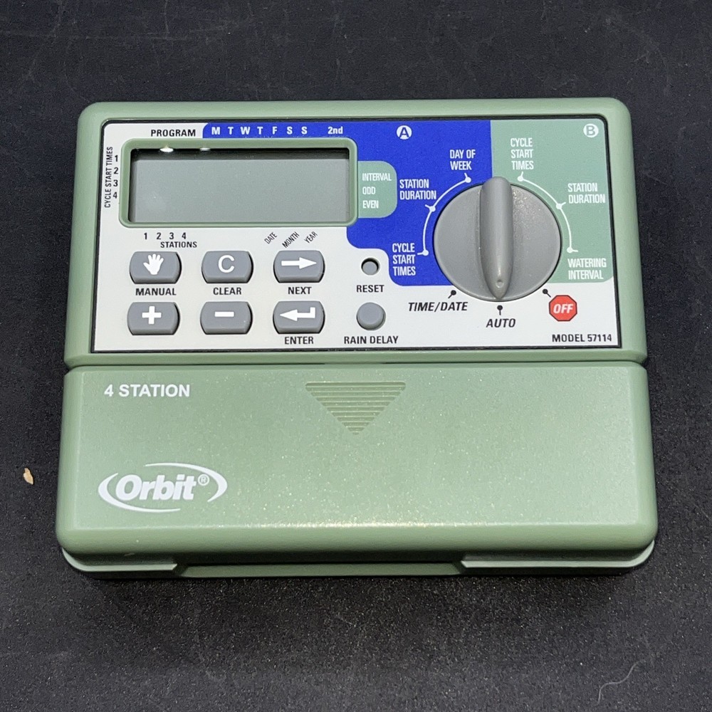 Orbit 57114 Water Master 4 Station Automatic Sprinkler System Timer No Plug
