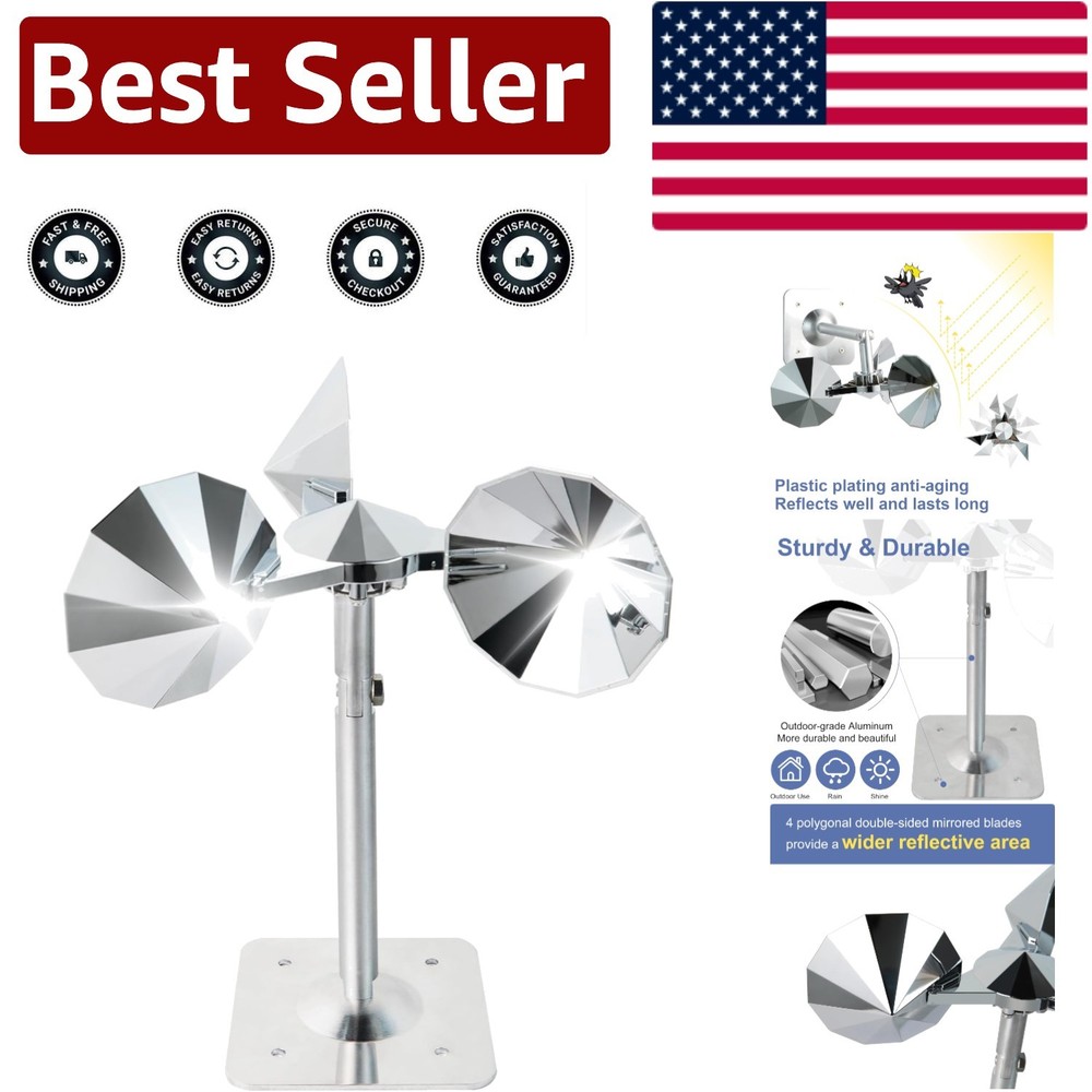 Polygonal Double-Sided Bird Reflector - Keep Pigeons and Sparrows Away Safely