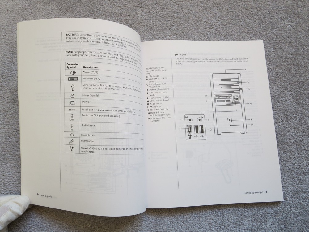 Computer Manual: . .HP Pavilion Home PC User Guide & Quick Setup Guide