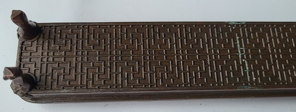 Antique Rectangular Bronze Horse Incense Burner 长方形群奔马青铜熏香炉 j8
