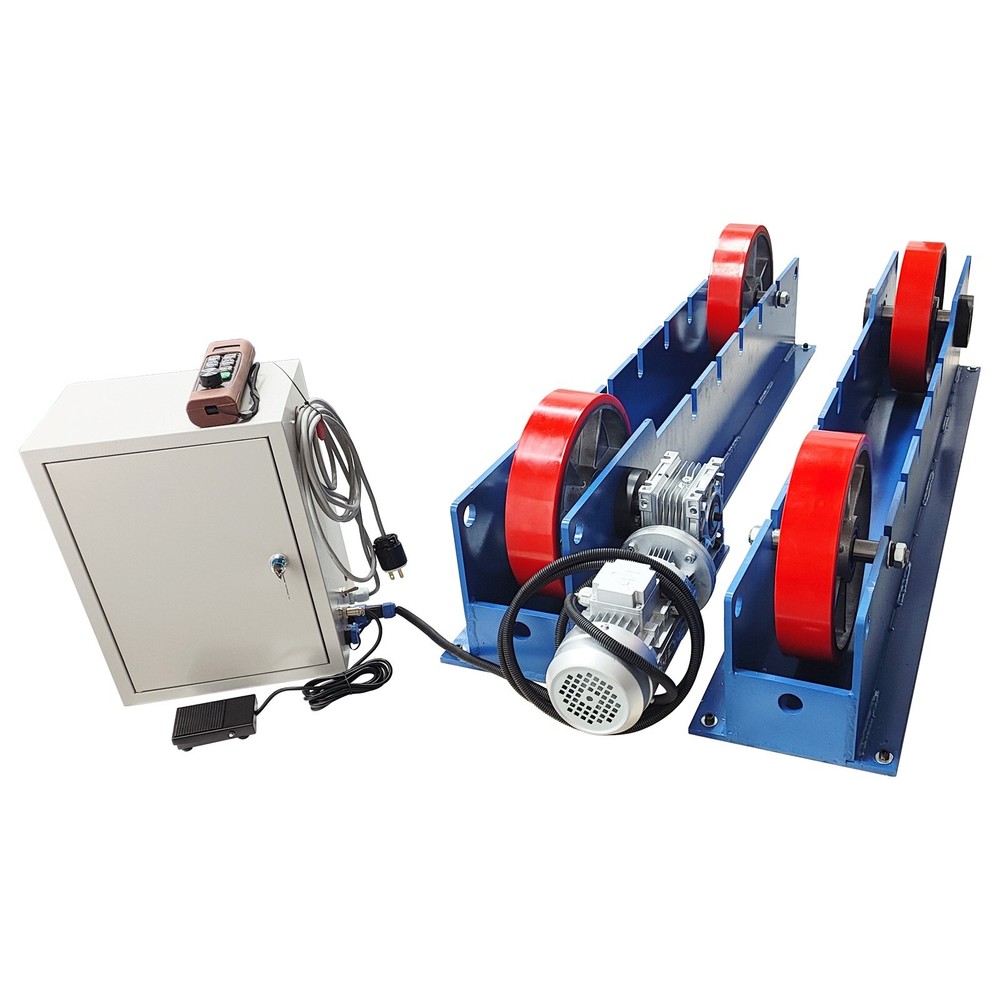 220V 3T Adjustable Welding Turning Roller Remote Control Welding Roller Rack