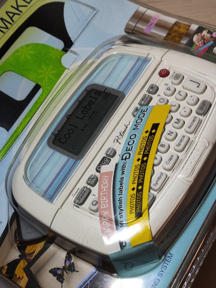 Brother PT-90 P-Touch Personal Labeler Maker Open Box!