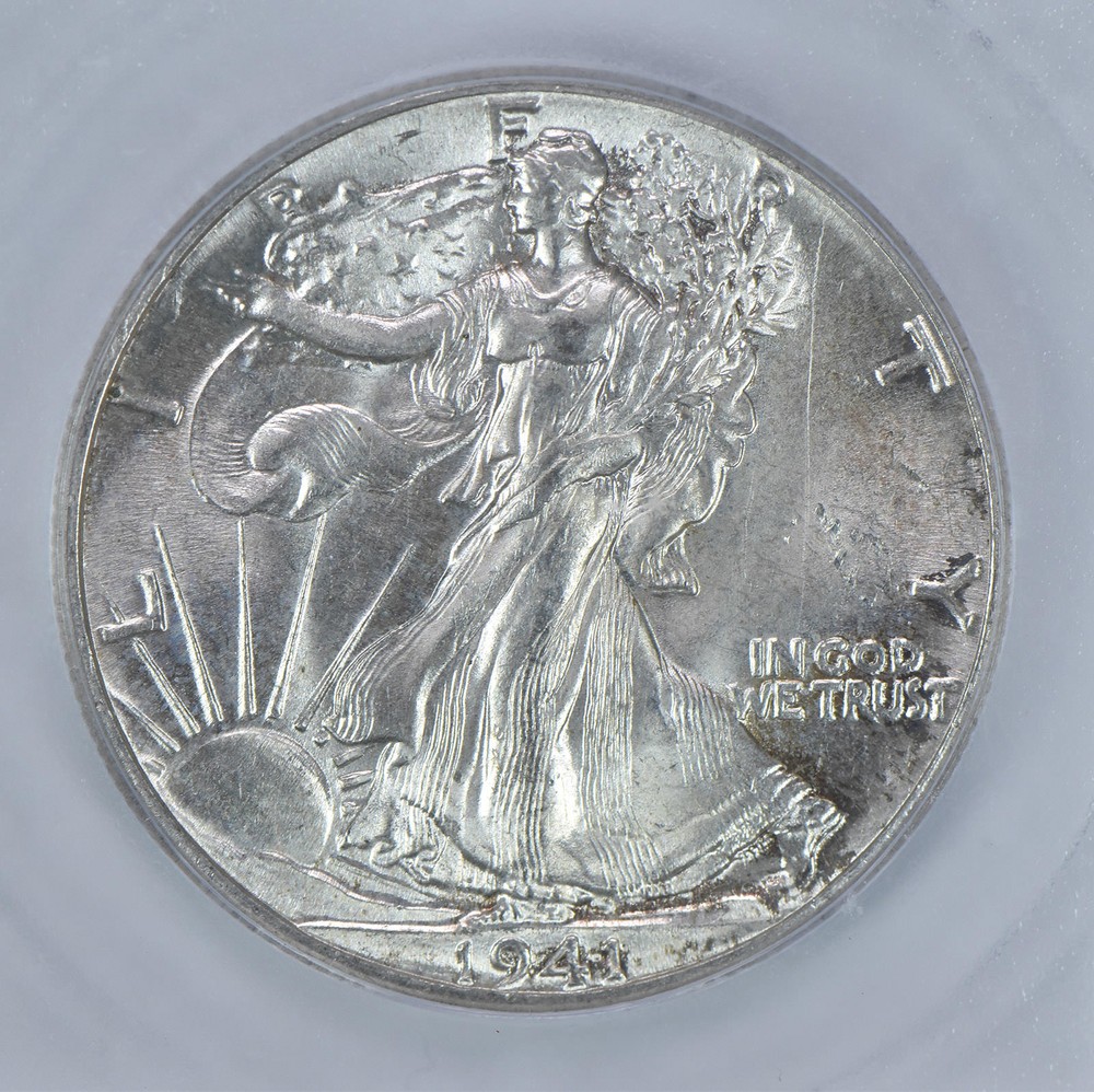 1941 Walking Liberty Half Dollar MS62 ICG