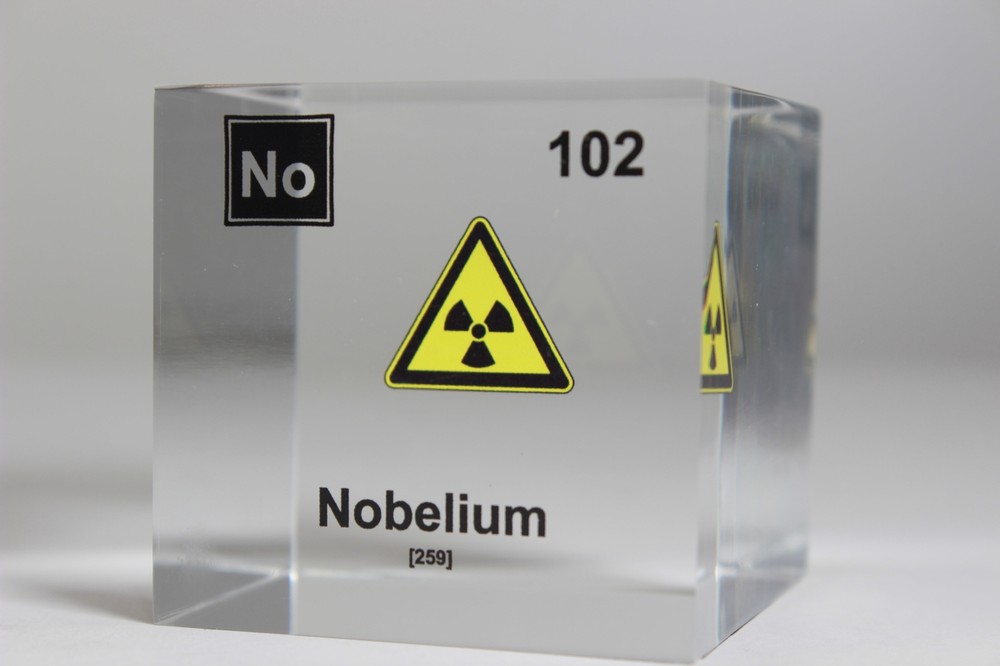 Nobelium Element Cube