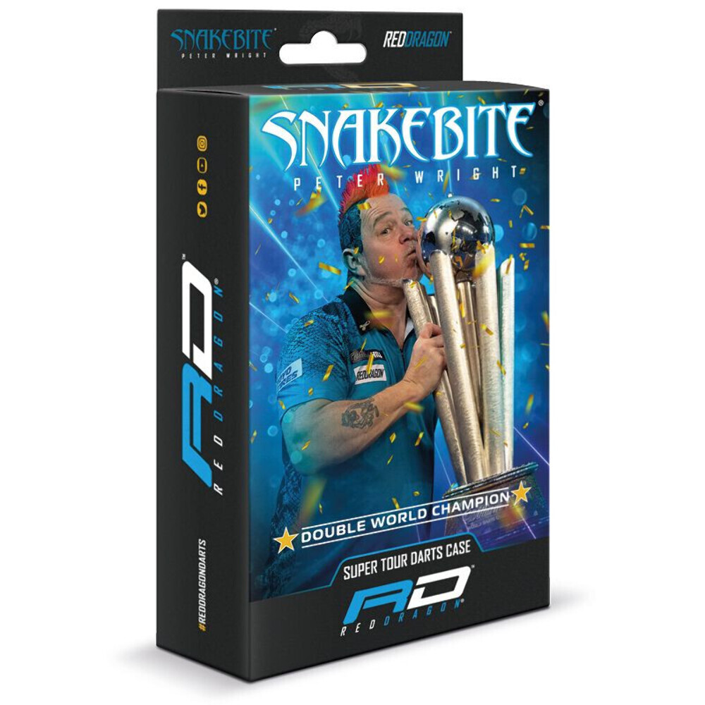 Red Dragon Peter Wright Double World Champion Super Tour Darts Case