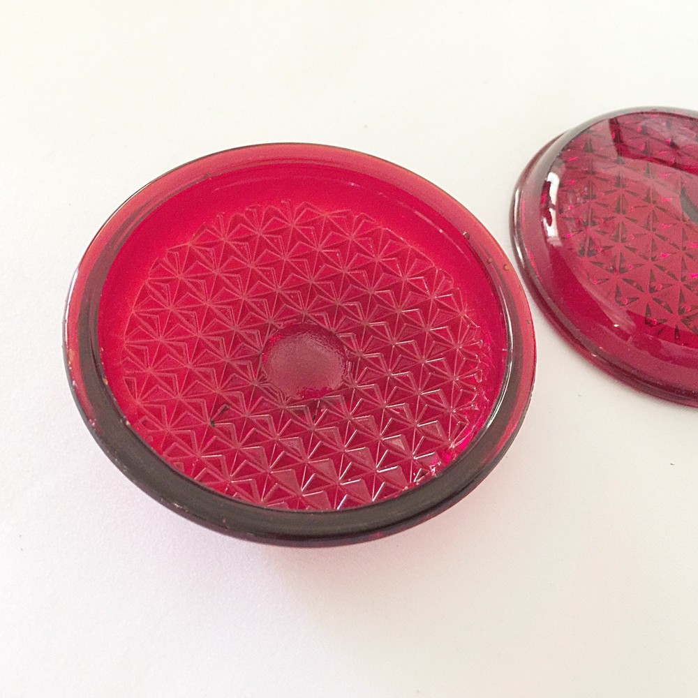 1Pair 1937 Ford Tail Light Glass Lenses with Gaskets