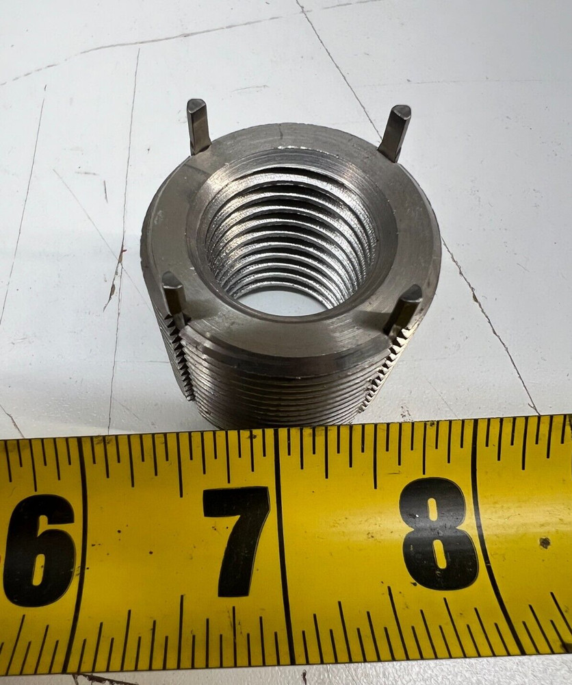 Thread Locking Insert 7/8"-9 Internal Thread x 1-3/8"-12 Heavy Duty Keylocking