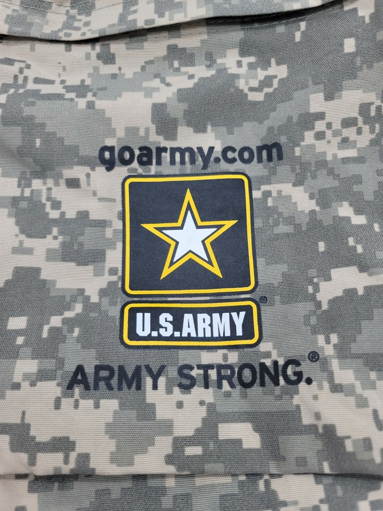 U.S. Army Go Army Strong Backpack Bag 17”L Great Shape E4