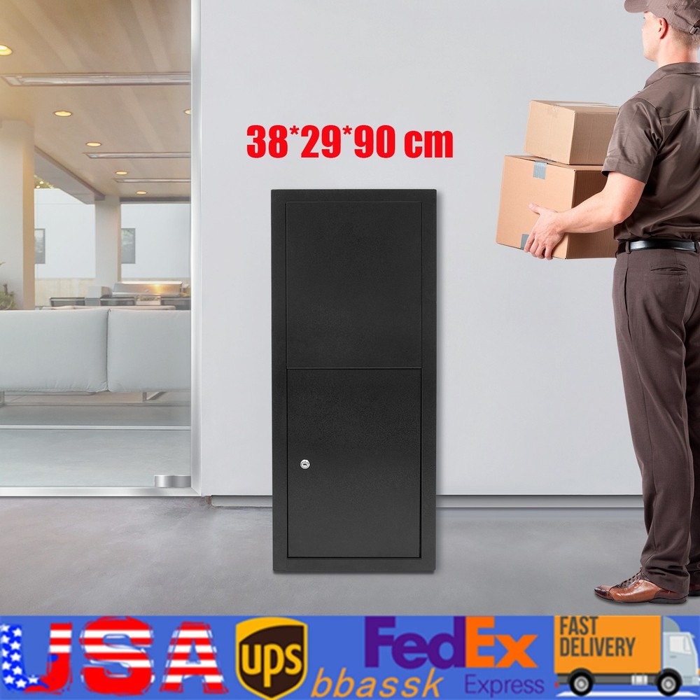 Parcel Drop Box Package Delivery Case Large Envelopes Mail Boxes with Key Lock