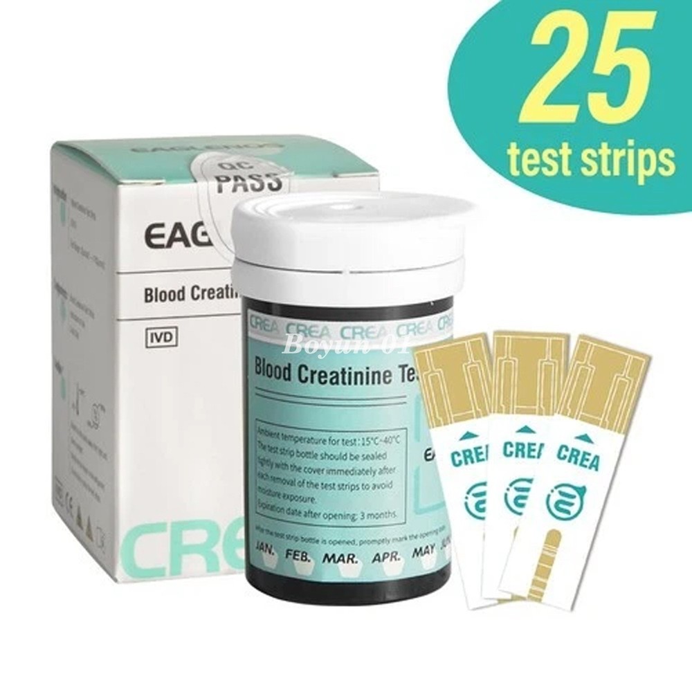Blood Creatinine Test Meter – Home Kidney Function Checker Kit with 25 Strip