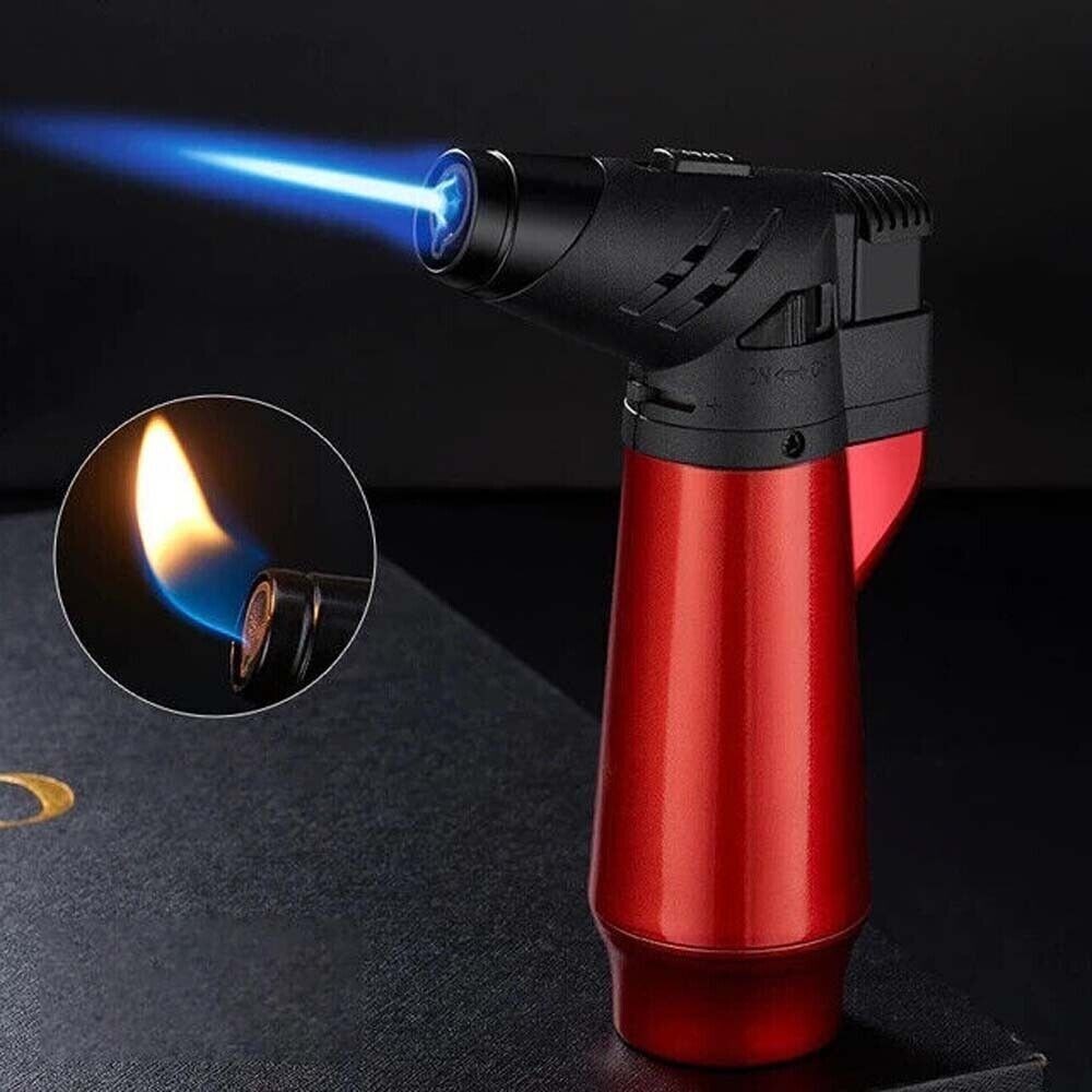Jet Flame Torch Lighter Kitchen Cigar Adjustable Gun Welding Refillable Butane