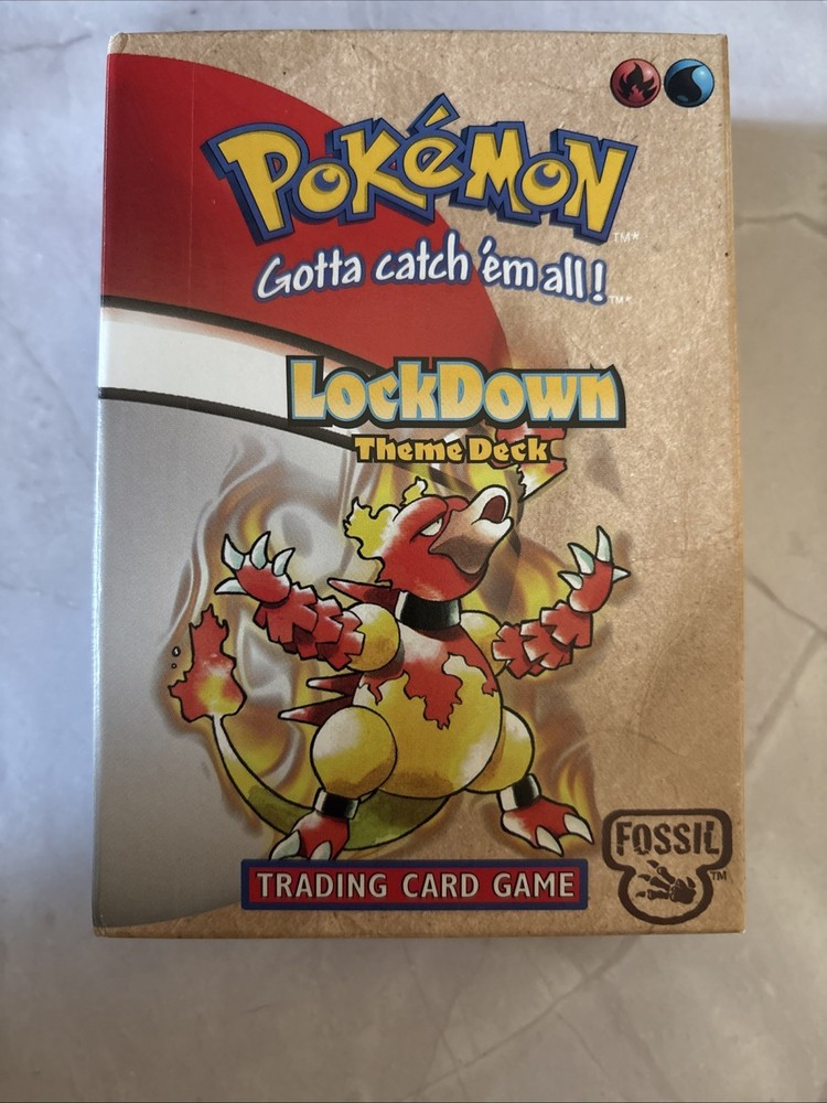 1999 Pokémon Lockdown Theme Deck Fossil Set (Open Box)