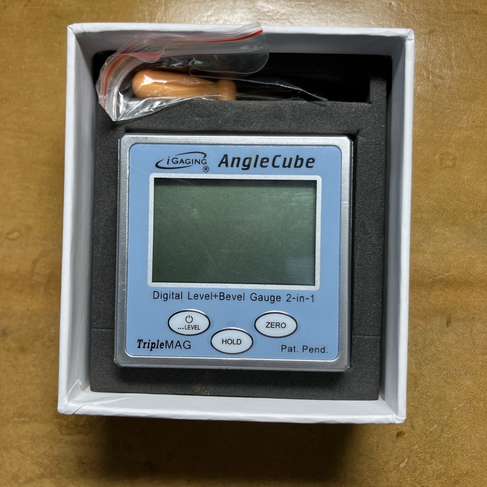 iGaging Angle Cube Digital Angle Protractor Gauge
