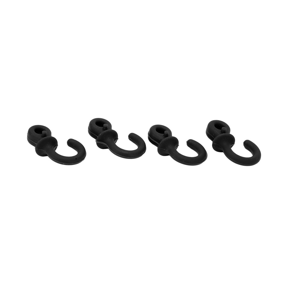 4x Archery String Silencers Monkey Tail Compound Bow String Stabilizer Black