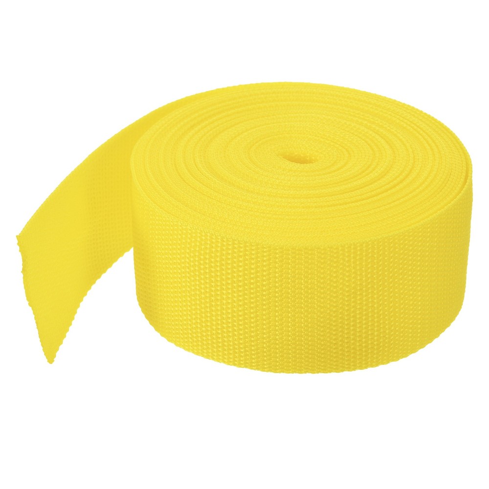 Lightweight Polypropylene Webbing Strap 5cm 10 Yard Lemon Yellow