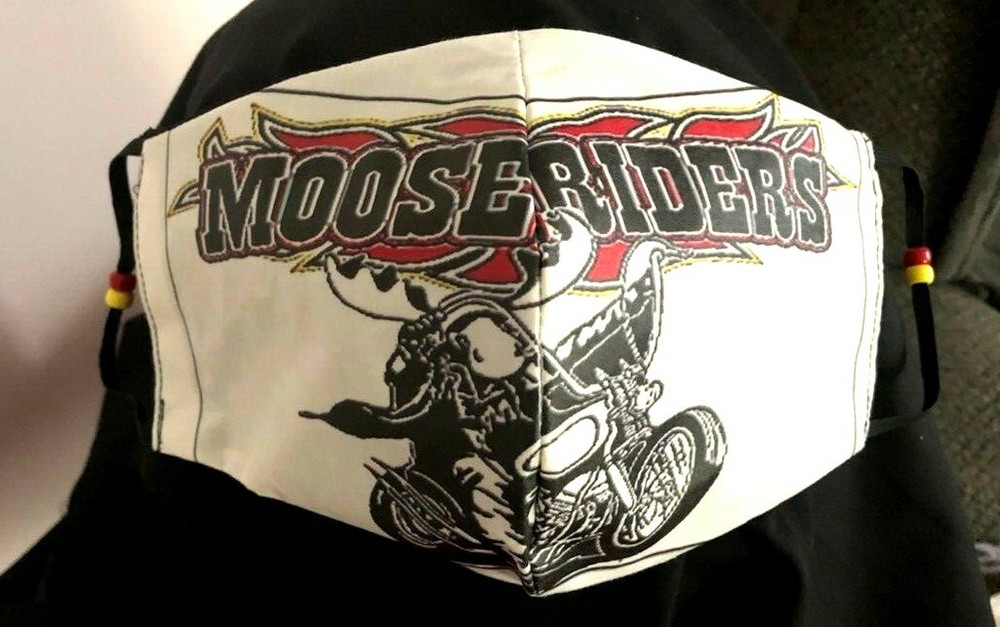 ***Moose Riders ***  REVERSIBLE Cotton Face mask (handmade)2
