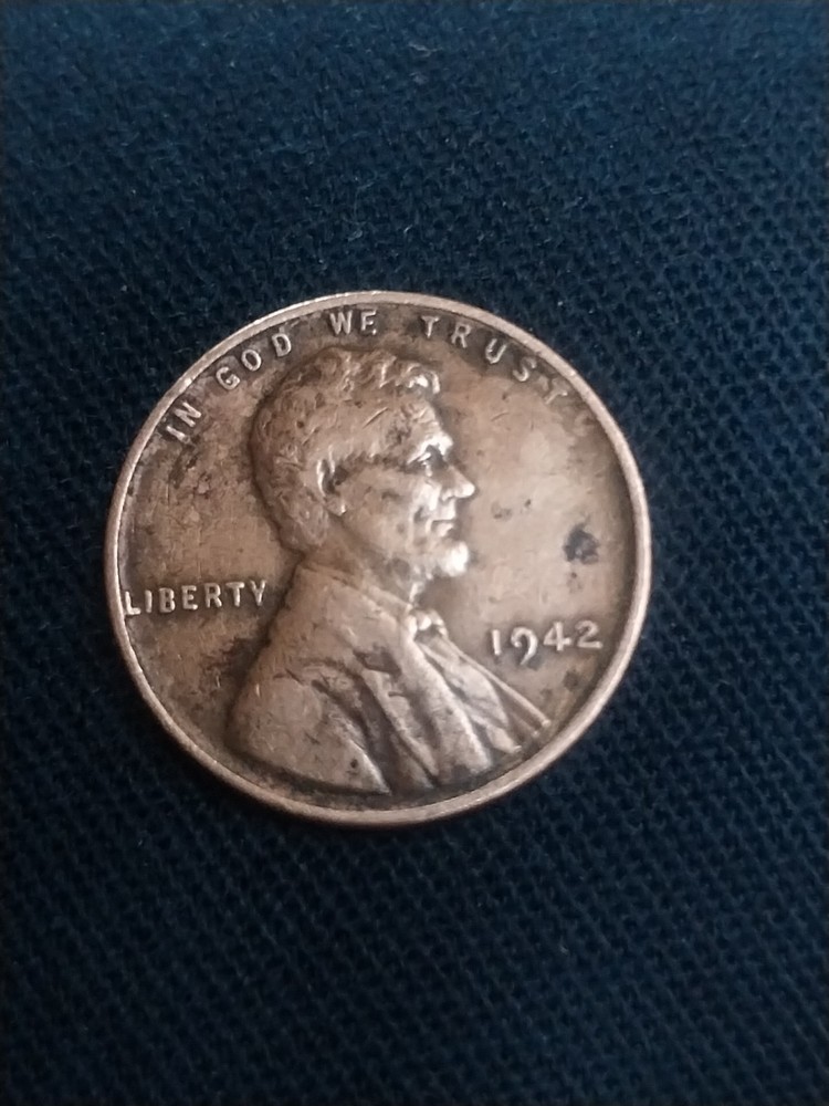 1942 No Mint Mark Wheat Penny