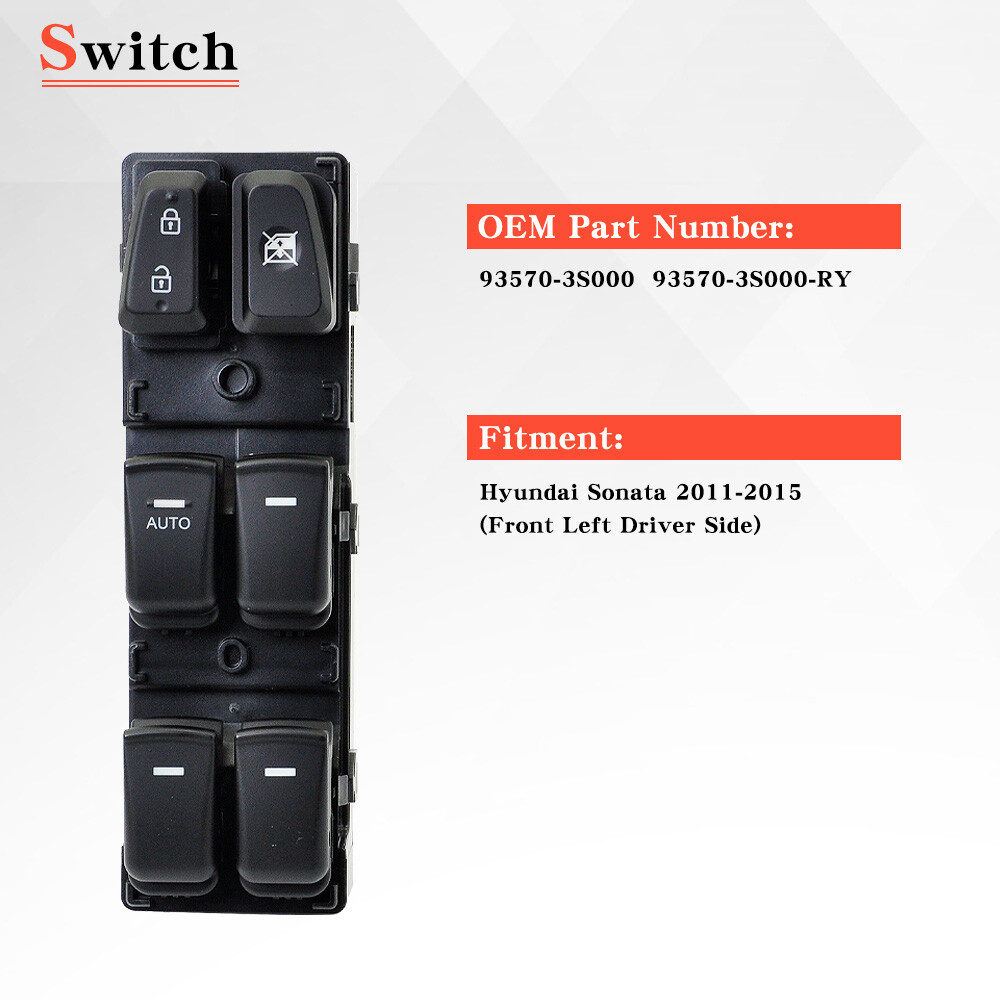 For 2011-2015 Hyundai Sonata Front Left Driver Side Master Power Window Switch