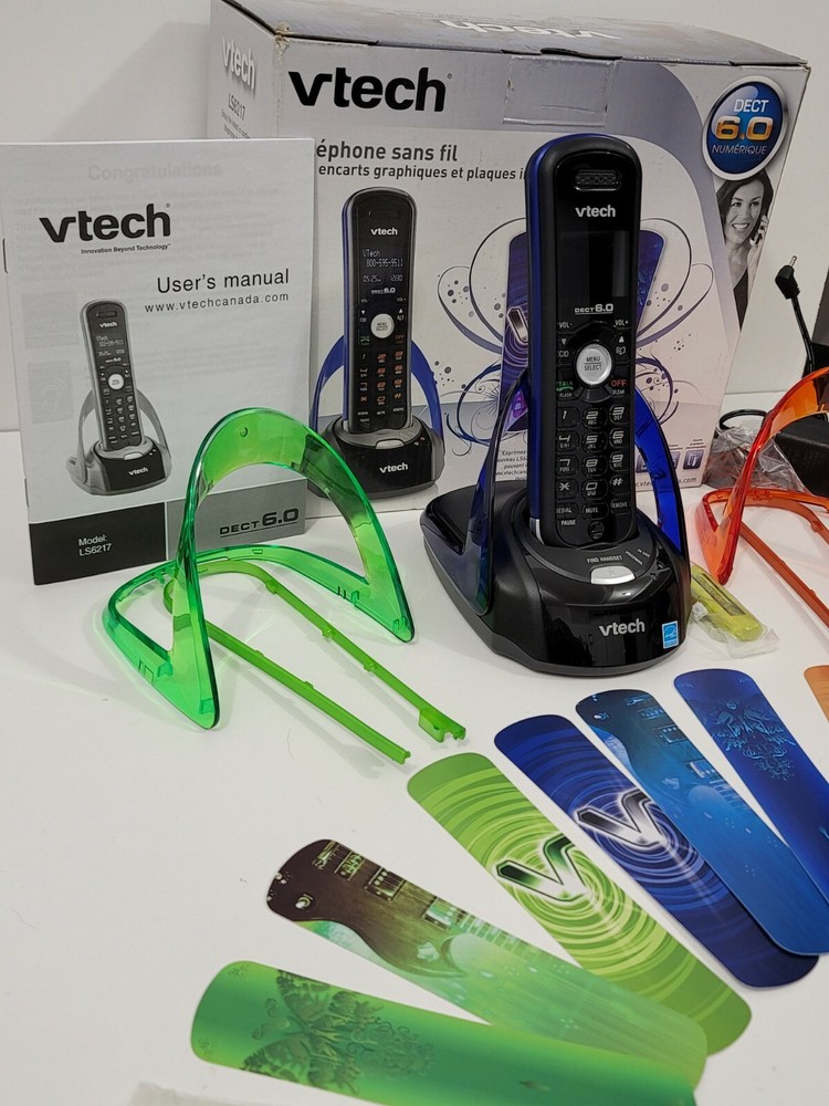 Vtech cordless phone customizable DECT 6.0 digital model LS6217