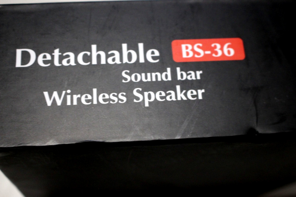 DETACHABLE BS-36 SOUND BAR WIRELESS SPEAKER STEREO